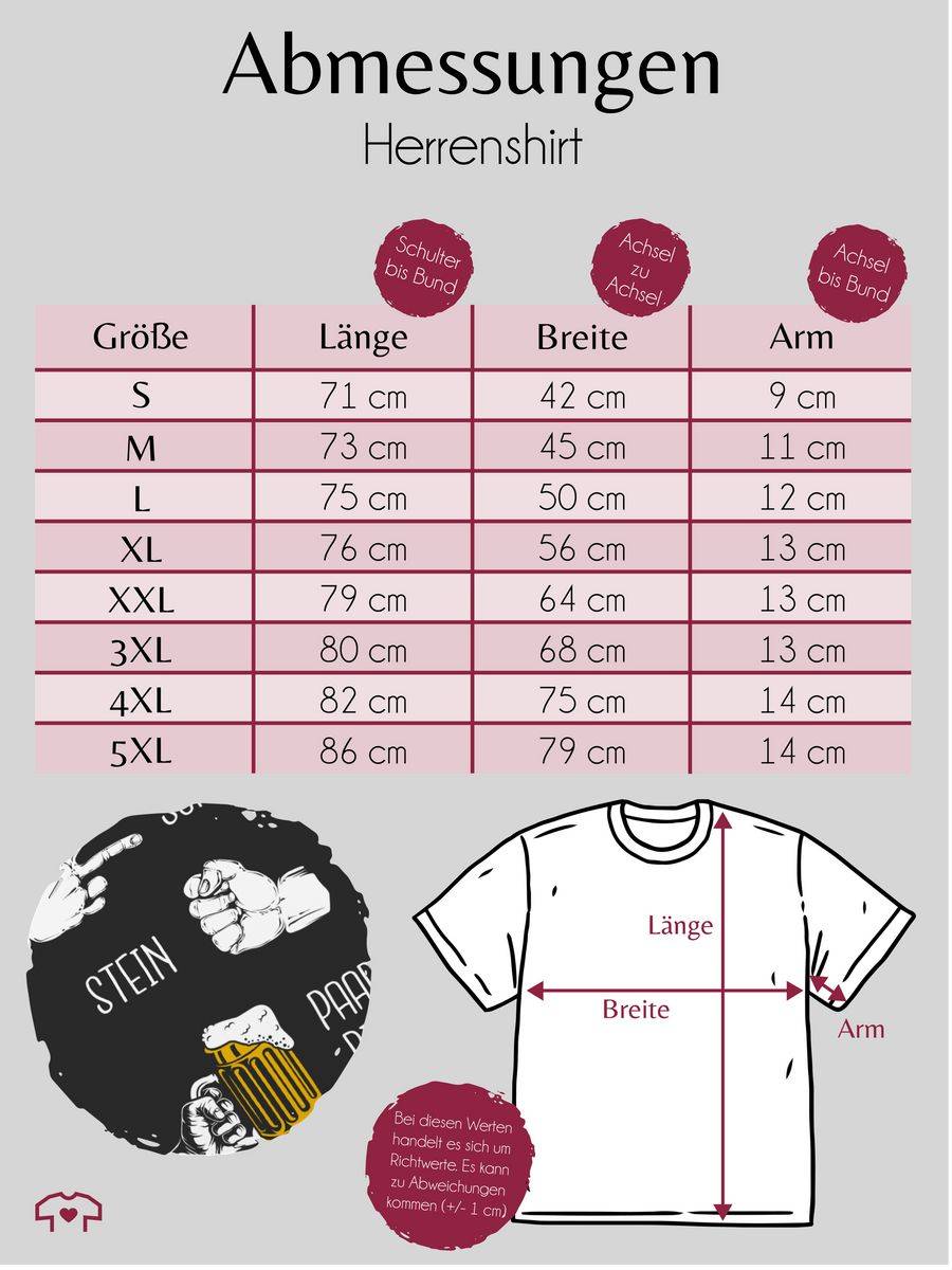 Shirtracer Biergeschenke Lustig - Schere Stein Bier - Hopfen - Herrentag Geschenk: T-Shirt Shirtracer 2025