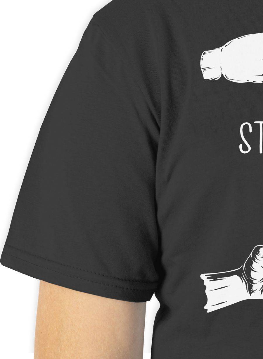 Shirtracer Biergeschenke Lustig - Schere Stein Bier - Hopfen - Herrentag Geschenk: T-Shirt Shirtracer 2025
