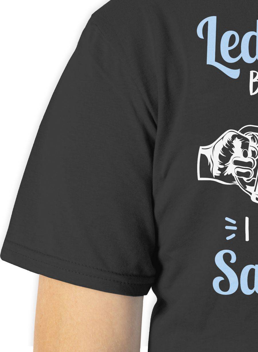 Shirtracer Lederhosn? Brauch i ned! Bin nur zum Sauffa da - weiß und hellblau Shirts & Me Shirtracer Günstiger Verkauf