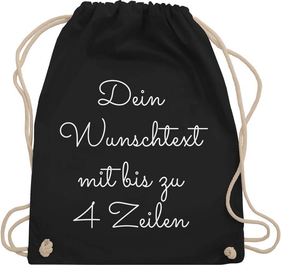 Shirtracer Wunschtext: Tshirt Turnbeutel Shirtracer