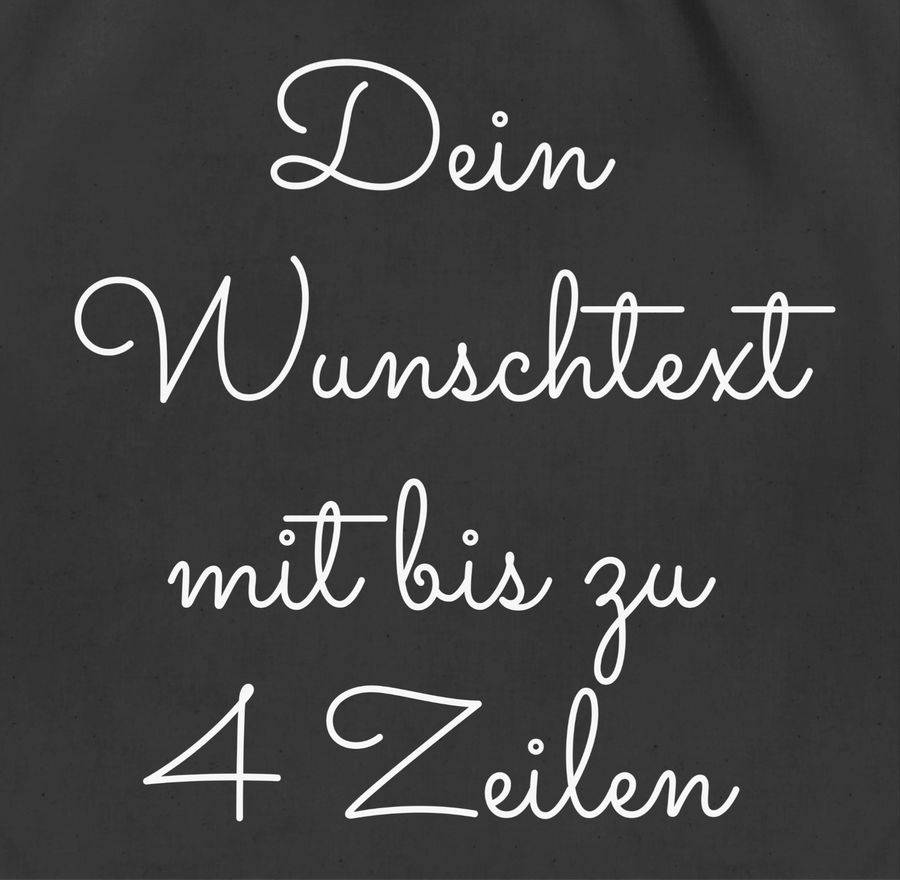 Shirtracer Wunschtext: Tshirt Turnbeutel Shirtracer Sonderangebot