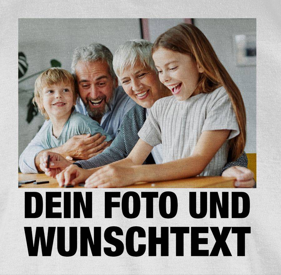 Shirtracer Mit Foto eigenem Bild Text Name Wunschtext Shirts & Mehr Shirtracer Exklusive Angebote