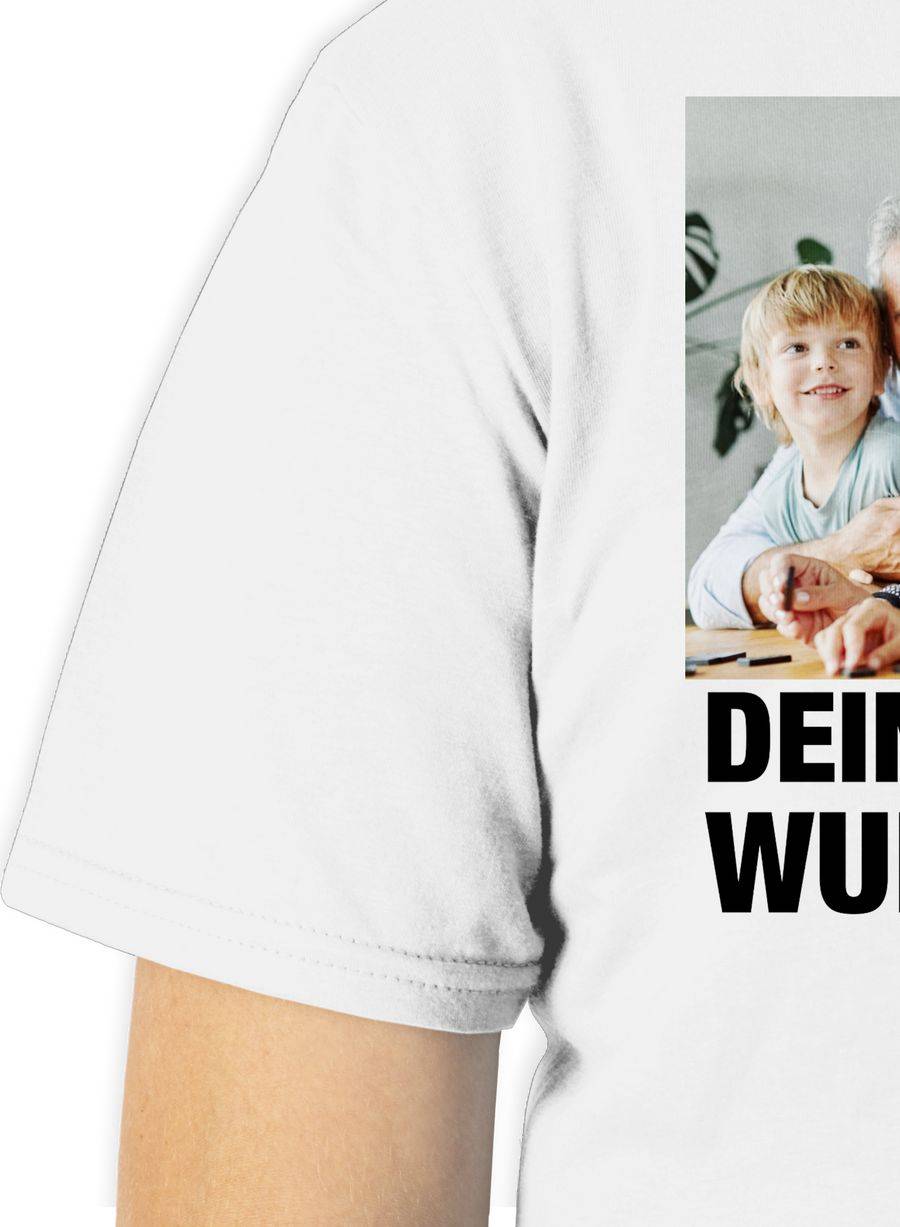 Shirtracer Mit Foto eigenem Bild Text Name Wunschtext Shirts & Mehr Shirtracer Exklusive Angebote