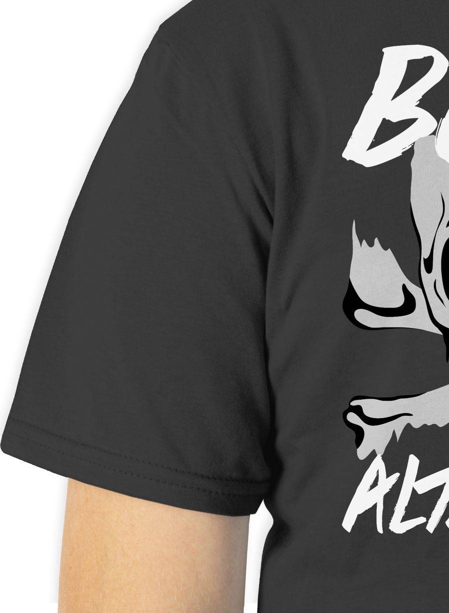 Shirtracer Böser alter Mann - grau/weiß Shirts & Mehr Shirtracer VIP-Rabatte
