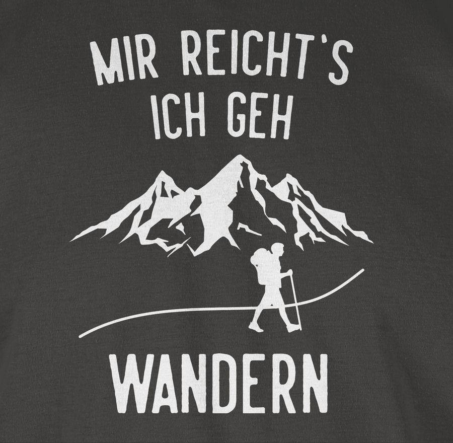Shirtracer Mir reichts ich geh wandern Berge weiß Shirts & Mehr Shirtracer Super Sparpreis