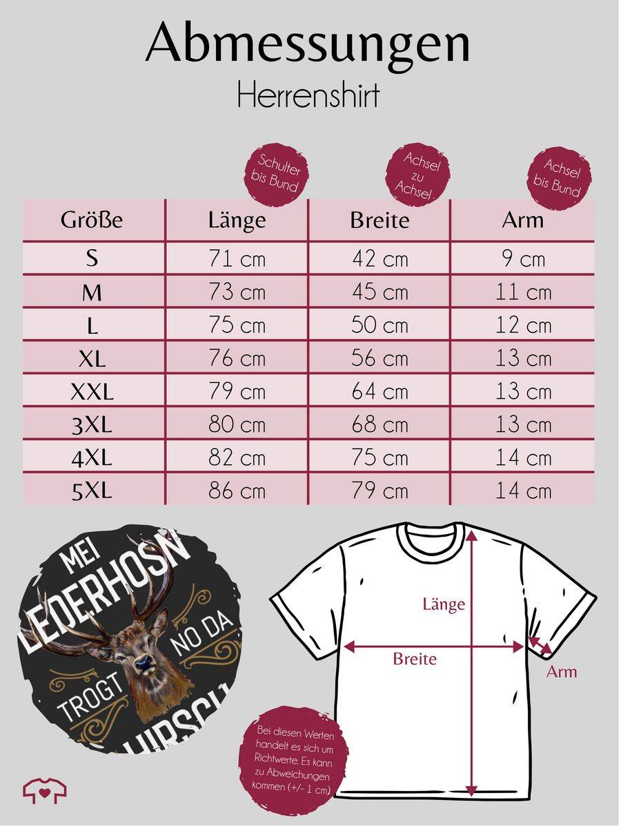 Shirtracer Mei Lederhosn trogt no da Hirsch - weiß braun: Tshirt Gym Bag Shirtracer Begrenzte Freigabe