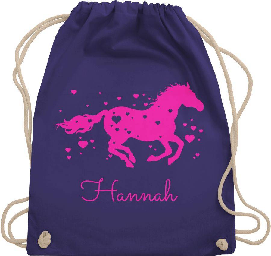 Shirtracer Pferd Geschenk Mädchen: Tshirt Turnbeutel Shirtracer