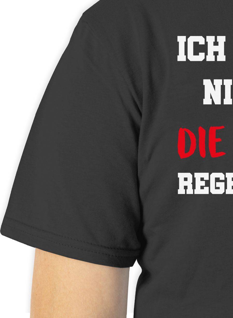 Shirtracer Ich rege mich nicht auf die anderen regen mich auf weiß: Tshirt Turnbeutel Shirtracer JETZT KAUFEN