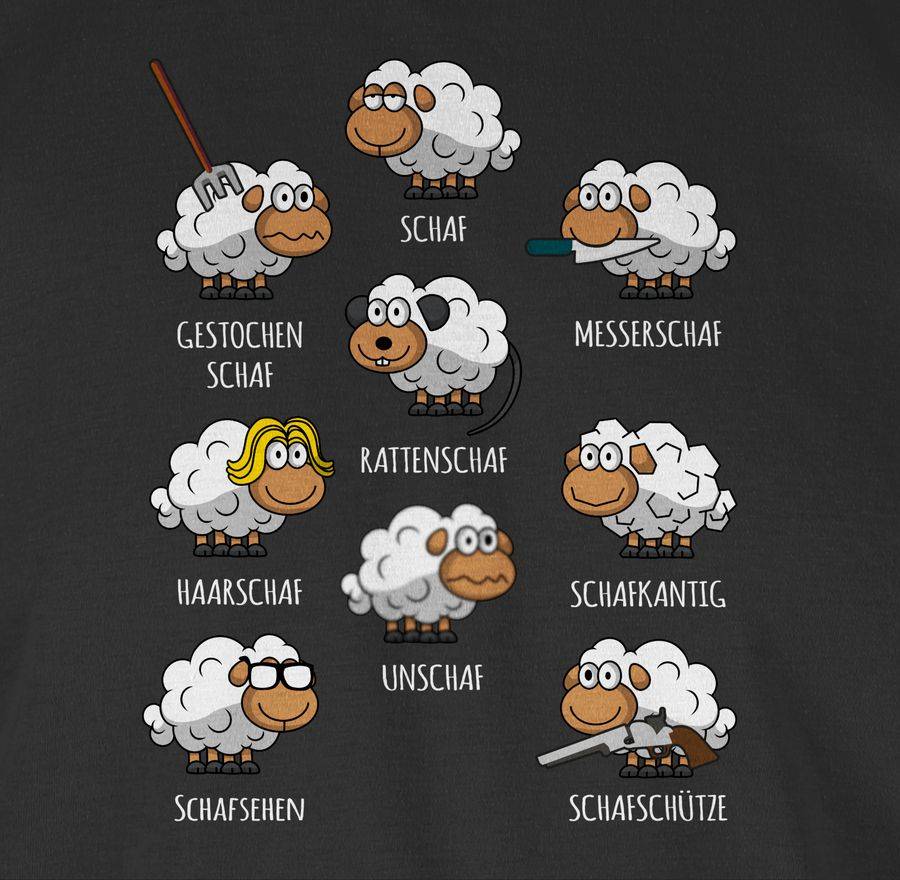 Shirtracer Schafe Schäfchen Schäfer Schaf Sheep Schafbauer Lustig Witzig: Tshirt Rucksack Shirtracer Bis zu 60% Rabatt