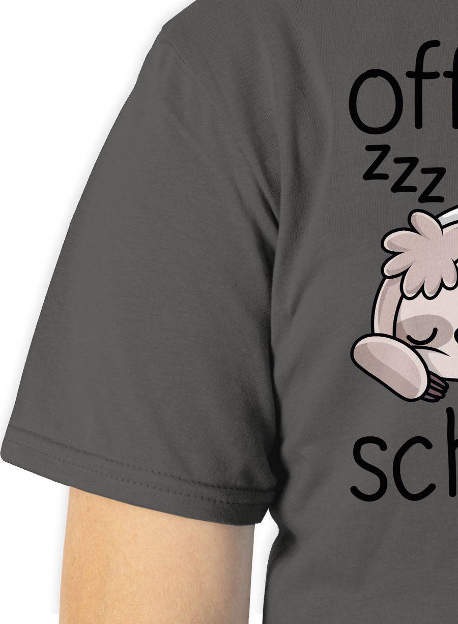 Shirtracer Offizielles Schlafshirt mit Faultier - schwarz Shirts & Mehr Shirtracer Discount Store für neue Produkte
