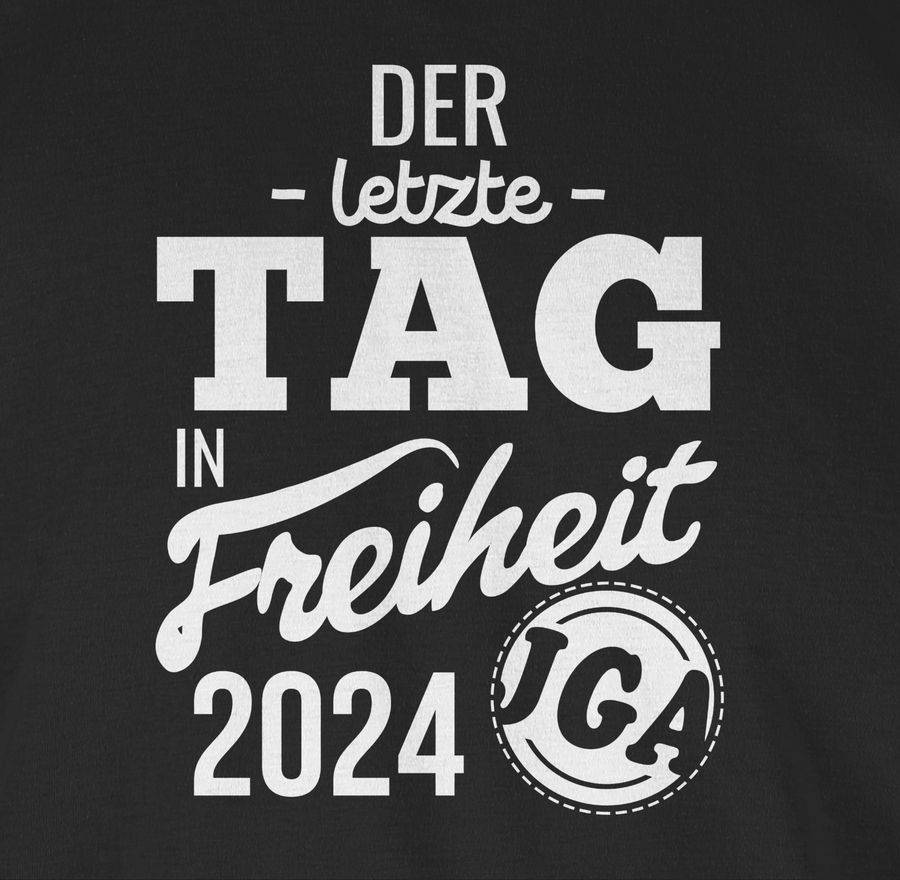 Shirtracer Der letzte Tag in Freiheit 2024 Shirts & Mehr Shirtracer Nur noch ein Tag übrig