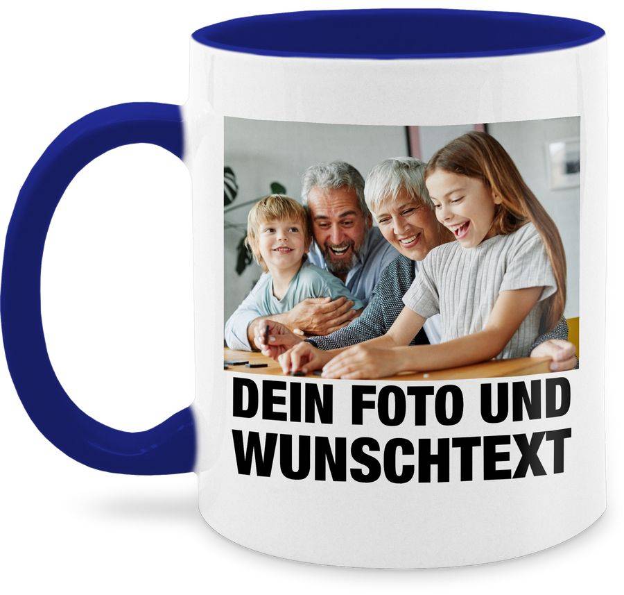 Shirtracer Mit Foto eigenem Bild Text Name Wunschtext Shirts & Mehr Shirtracer