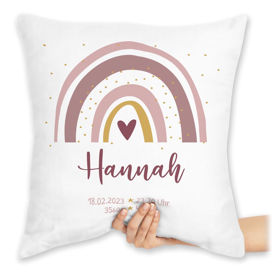 Shirtracer Geschenk Boho Regenbogen mit Name Geschenke Geburt Shirts & Mehr Shirtracer