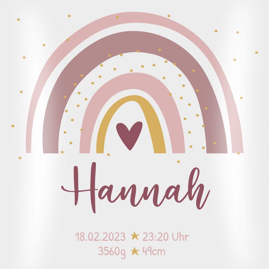 Shirtracer Geschenk Boho Regenbogen mit Name Geschenke Geburt Shirts & Mehr Shirtracer zollfrei