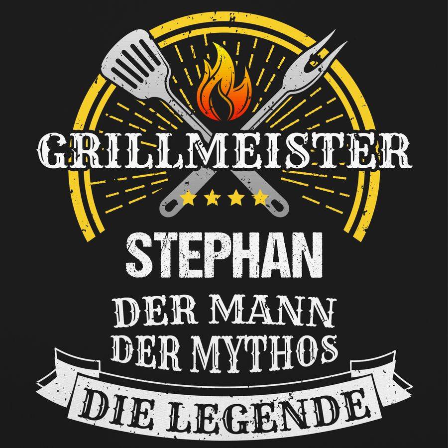 Shirtracer Grillmeister Mythos Die Legende mit Name - Vatertag Geburtstag Lustig Geschenk W Shirtracer 2025