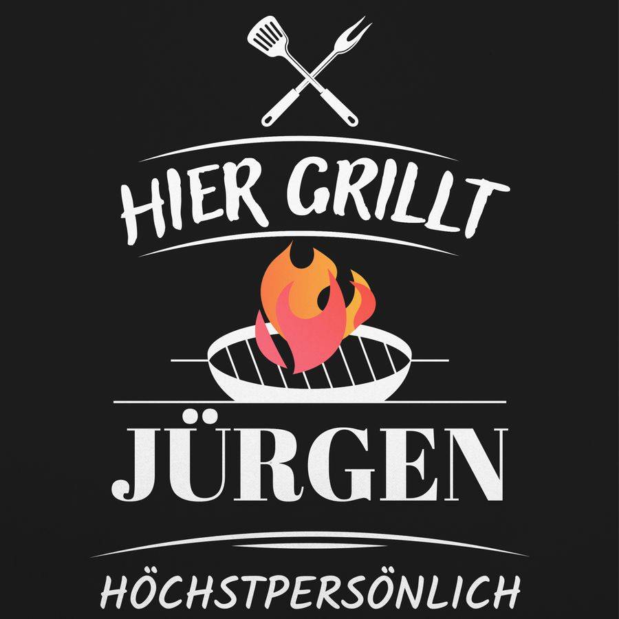 Shirtracer Hier grillt Name höchstpersönlich - Lustiges Geschenk Papa Vatertag Geburtstag: Shirtracer Verkauf
