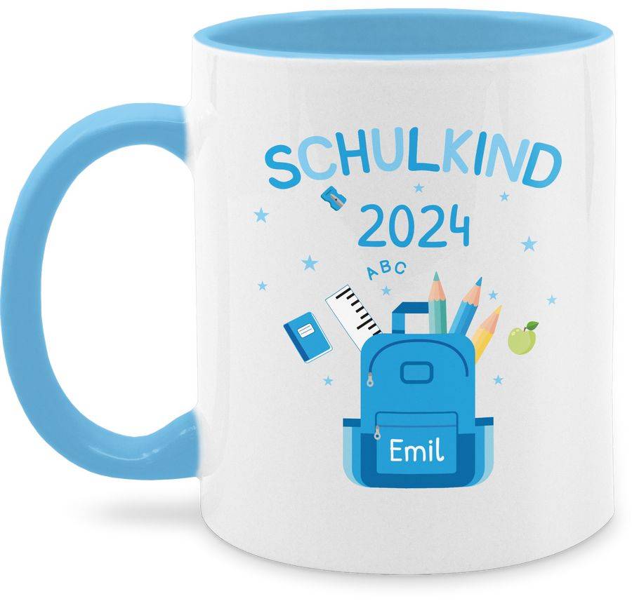 Shirtracer Schulkind 2024: T-Shirt Rucksack Shirtracer