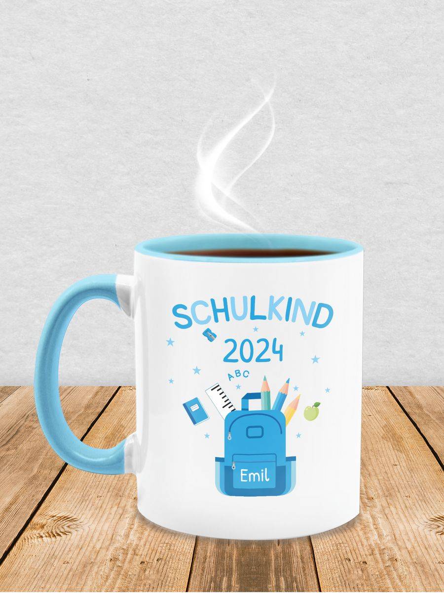 Shirtracer Schulkind 2024: T-Shirt Rucksack Shirtracer Schlussverkauf