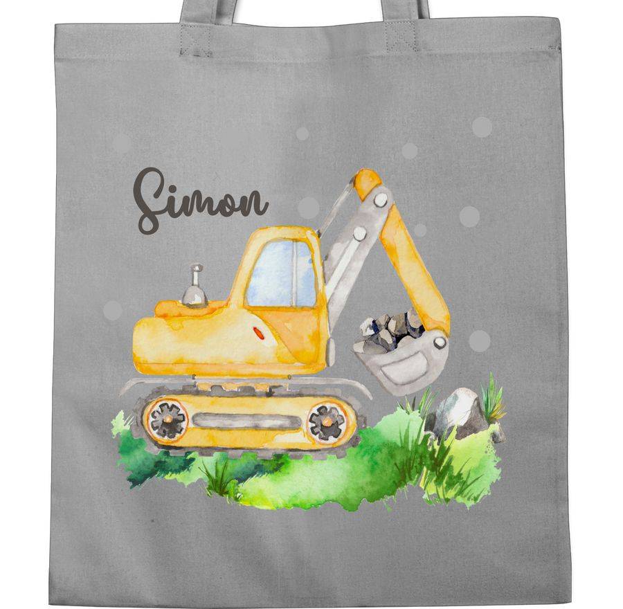Shirtracer Bagger Baggerfahrer Geschenk: T-Shirt Turnbeutel Shirtracer Blitzverkäufe