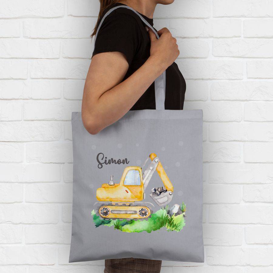 Shirtracer Bagger Baggerfahrer Geschenk: T-Shirt Turnbeutel Shirtracer Blitzverkäufe