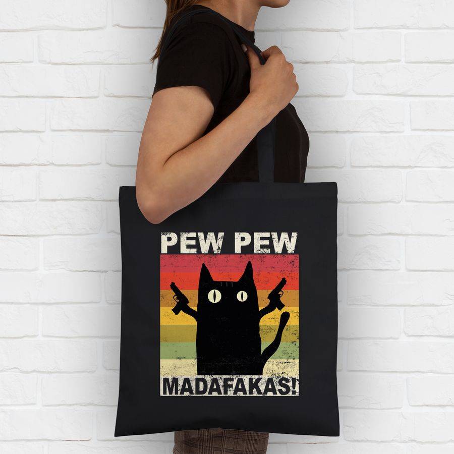 Shirtracer Pew Pew Madafakas Katze Vintage hell Shirts & Mehr Shirtracer Online Shopping