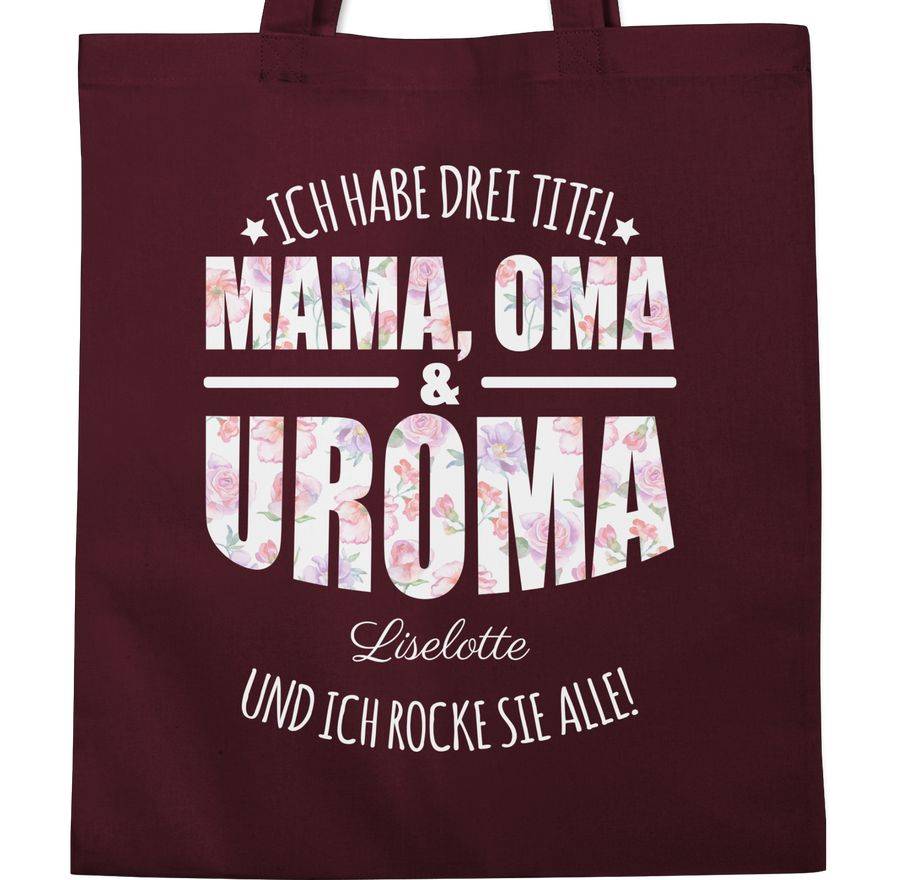 Shirtracer Ich habe drei Titel Mama, Oma und Uroma - Uromas Geschenke Muttertag Urgroßmutte Shirtracer Exklusivangebot