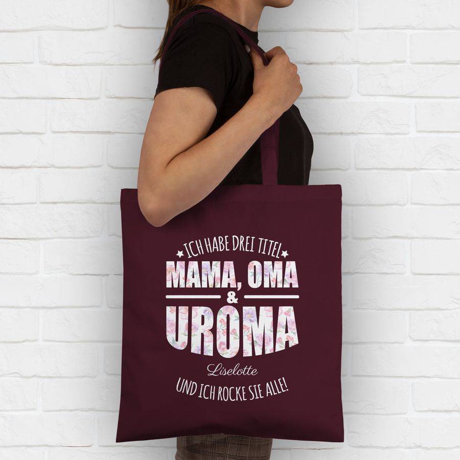 Shirtracer Ich habe drei Titel Mama, Oma und Uroma - Uromas Geschenke Muttertag Urgroßmutte Shirtracer Exklusivangebot