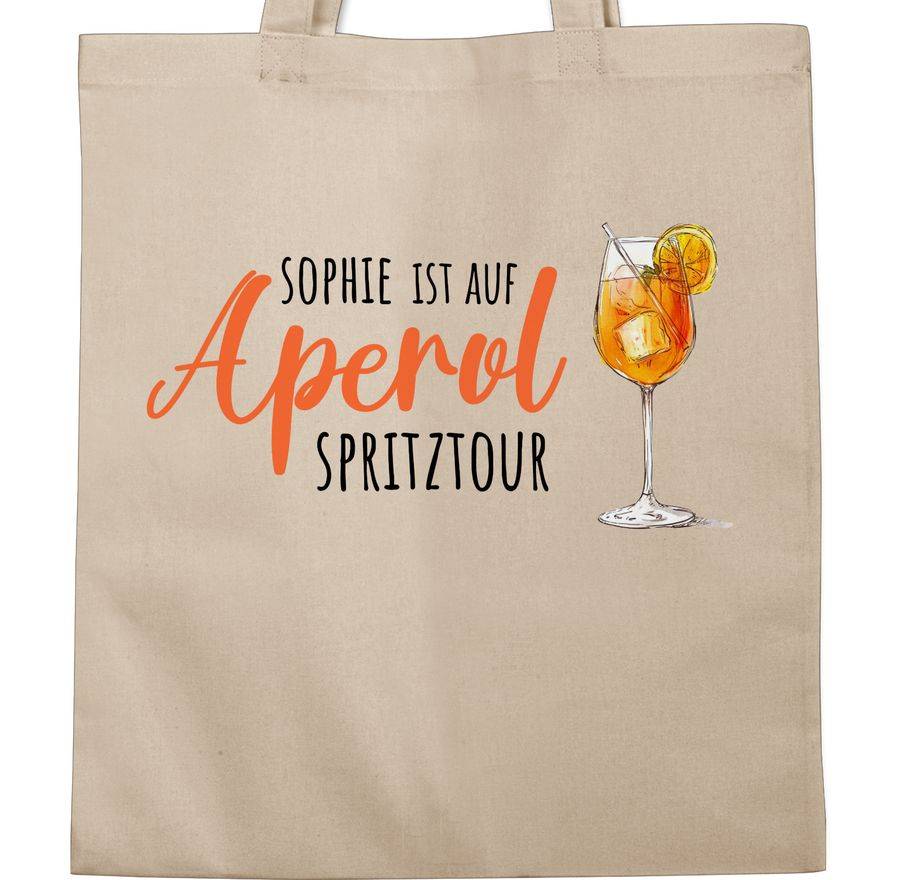 Shirtracer Ist auf Aperol mit Name Spritztour - Mädelsabend JGA Mallorca Mädelsausflug: T-S Shirtracer Jubiläumsangebot
