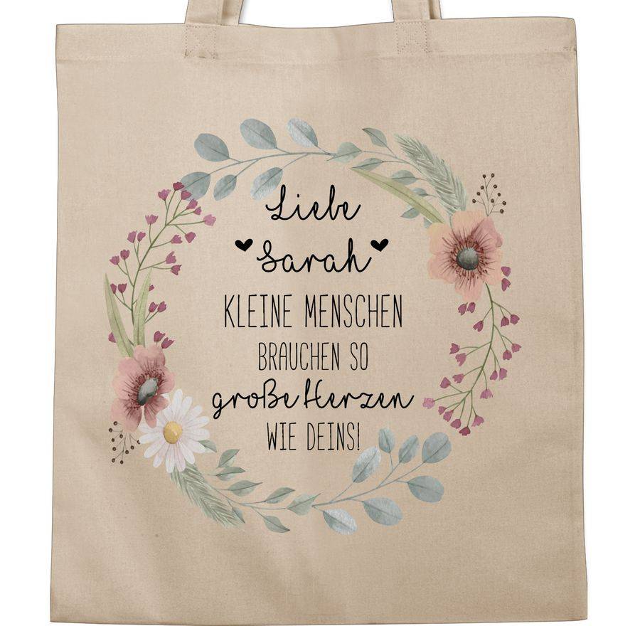 Shirtracer Kleine Menschen brauchen so große Herzen wie deins Erzieherin Geschenk Tagesmutter Geschenke Hebamme Kleinigkeit Shirtracer Lagerräumung