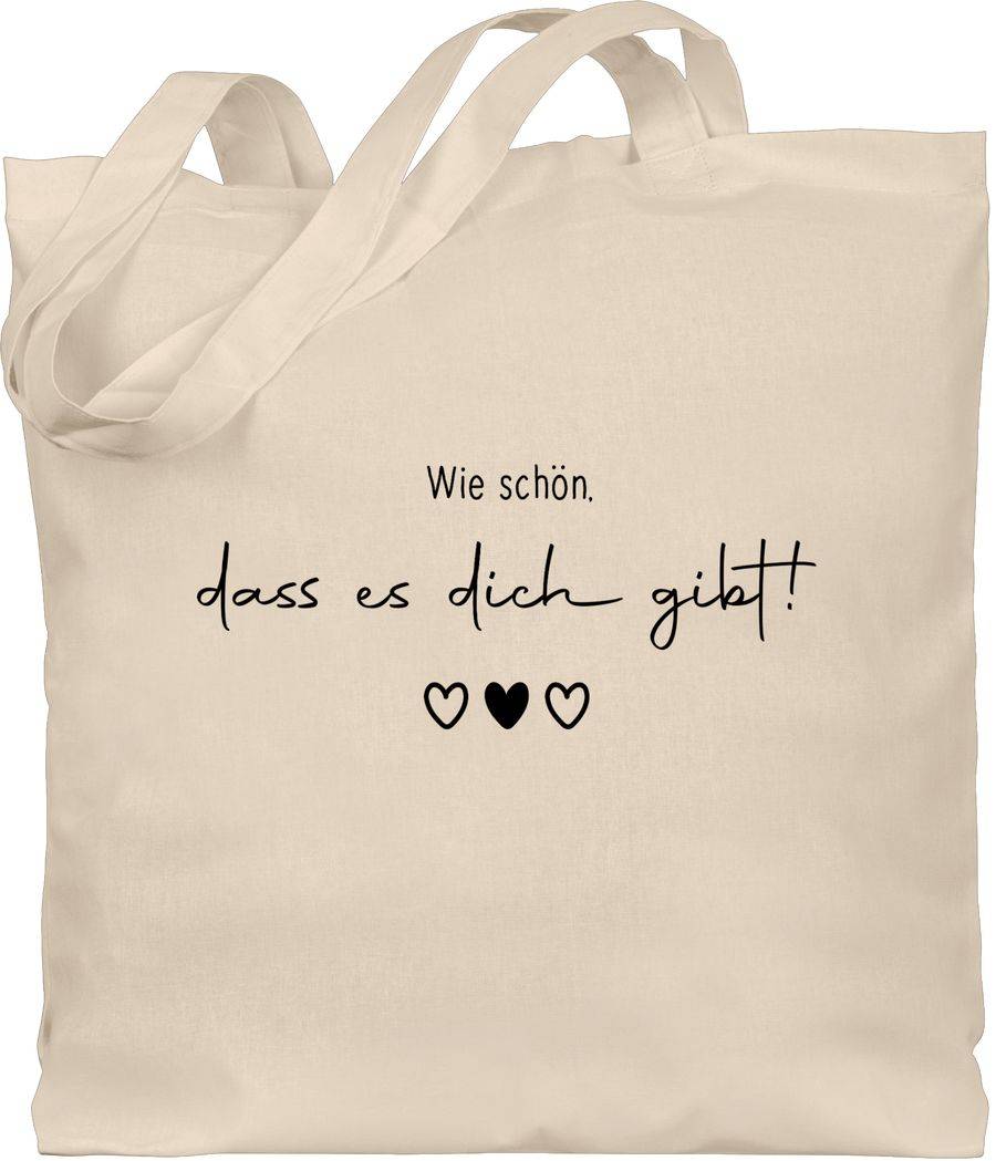 Shirtracer Schön dass es Dich gibt - Schöne Geschenke Beste Freundin Besten Freund Partner Shirtracer
