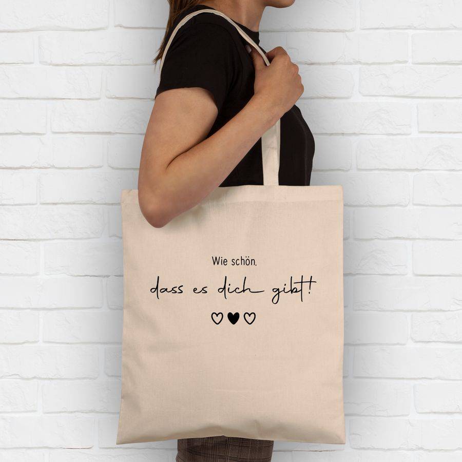 Shirtracer Schön dass es Dich gibt - Schöne Geschenke Beste Freundin Besten Freund Partner Shirtracer Top Angebot