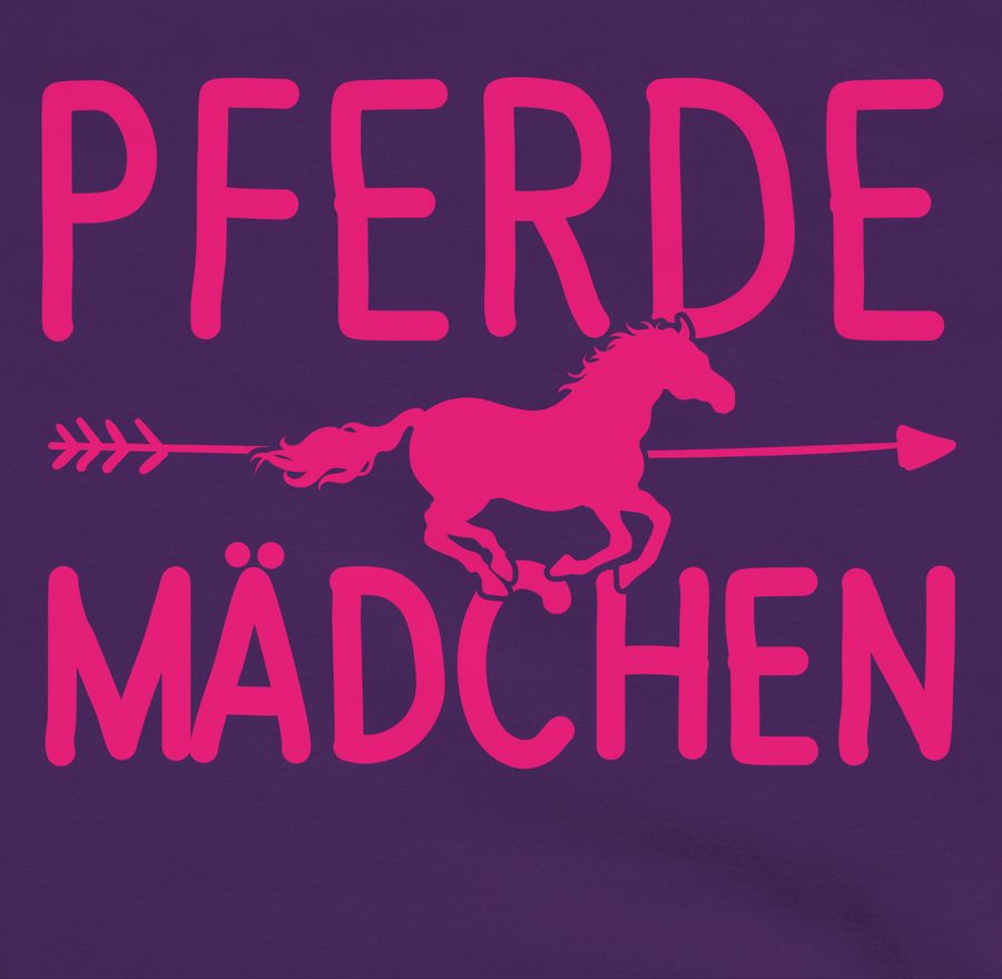 Shirtracer Pferde Mädchen Motiv fuchsia: T-Shirt Gym Bag Shirtracer Tiefpreis