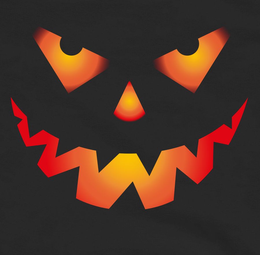 Shirtracer Halloween Kürbis Gesicht Gruseliger Kürbisgesicht Gruselig Böse Shirts & Mehr Shirtracer Kostenlose Rückgabe