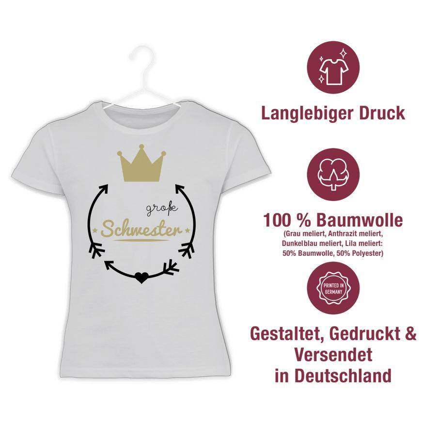 Shirtracer Große Schwester - Krone Shirts & Mehr Shirtracer JETZT KAUFEN