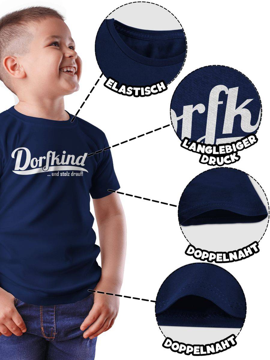 Shirtracer Dorfkind und stolz drauf Weiss Shirts & Mehr Shirtracer Sonderangebot der Fabrik