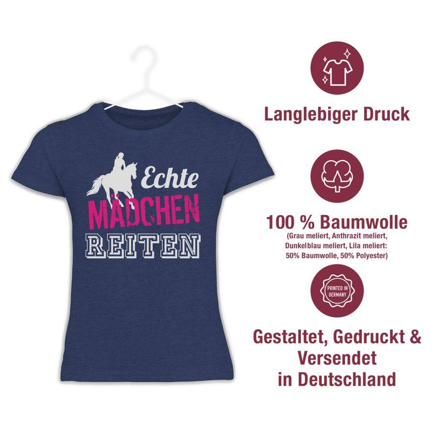 Shirtracer Echte Mädchen reiten Shirts & Mehr Shirtracer Im Verkauf