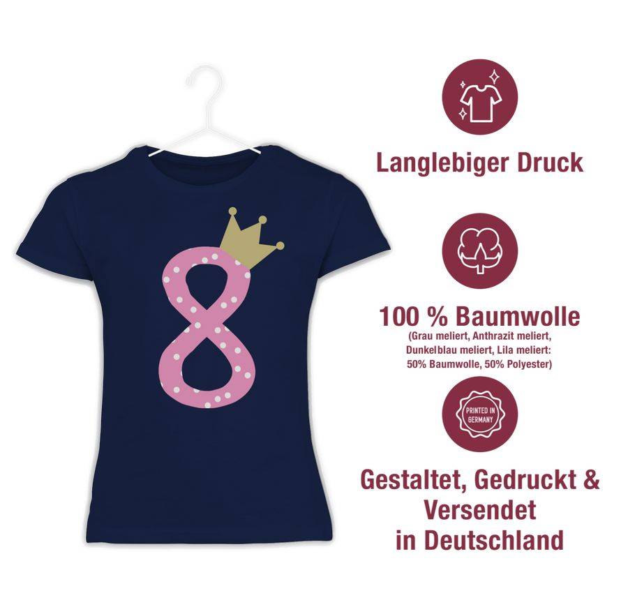 Shirtracer Acht Krone Mädchen Achter Shirts & Mehr Shirtracer 2025