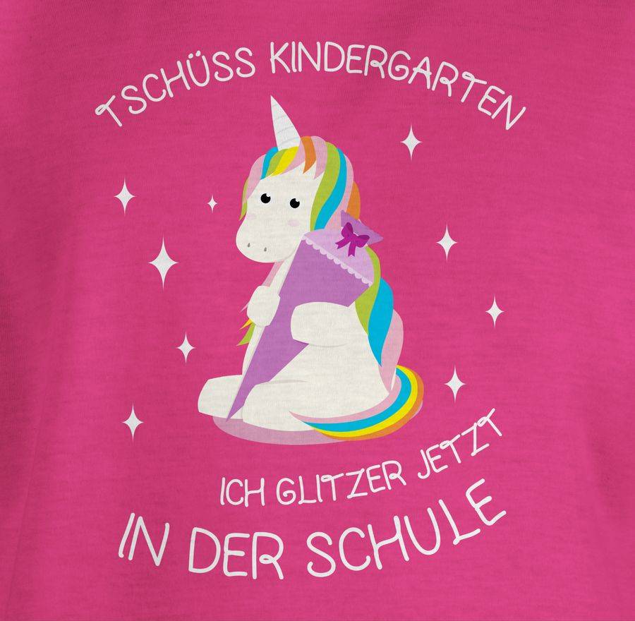 Shirtracer Einschulung Einhorn Tschüss Kindergarten Schultüte Shirts & Mehr Shirtracer Outlet