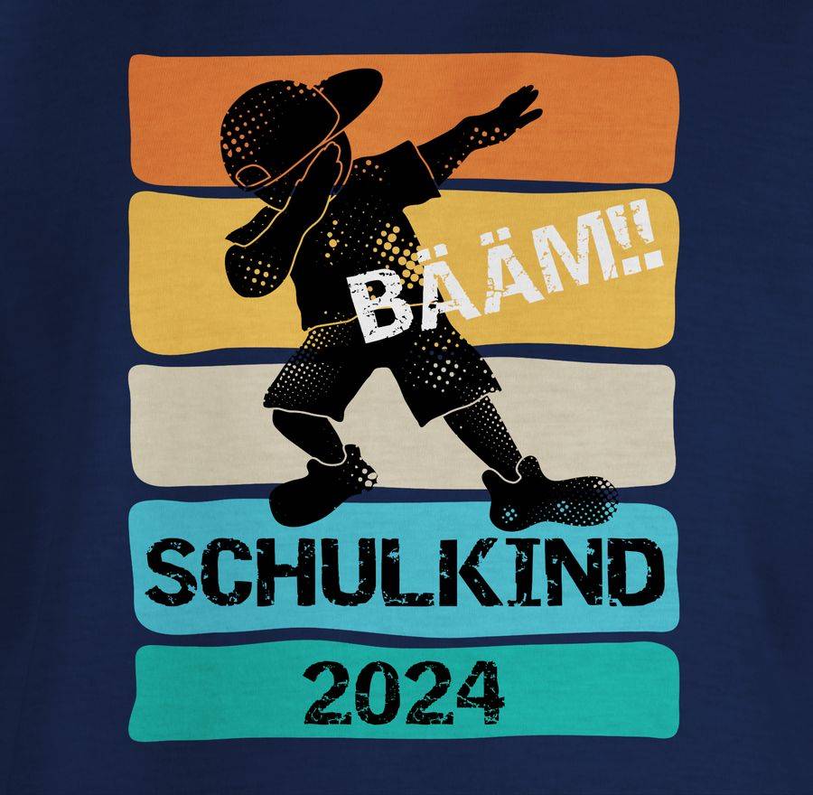 Shirtracer Bääm! Schulkind 2024 Shirts & Mehr Shirtracer Schlussverkauf