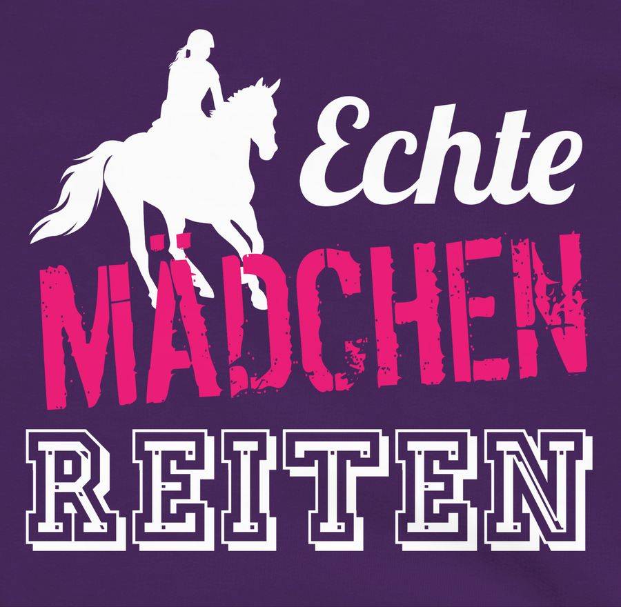 Shirtracer Echte Mädchen reiten Shirts & Mehr Shirtracer Fabrikpreis