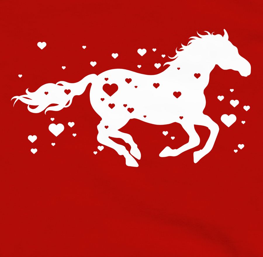 Shirtracer Pferd mit Herzen Shirts & Mehr Shirtracer Begrenztes Angebot