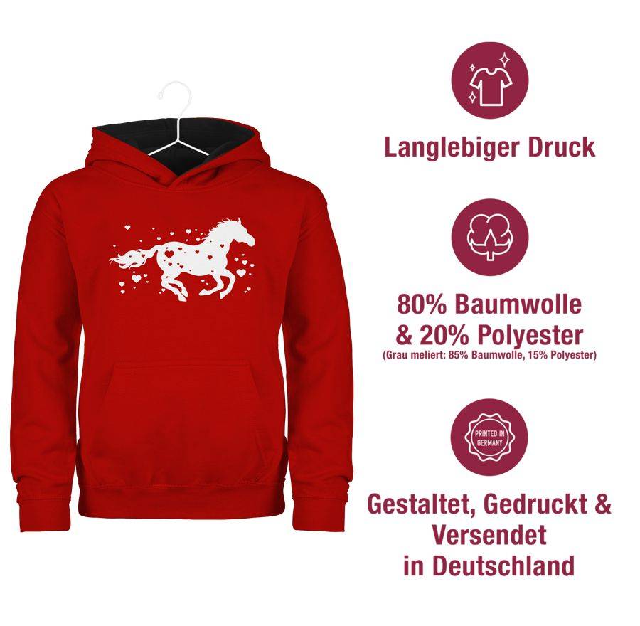 Shirtracer Pferd mit Herzen Shirts & Mehr Shirtracer Begrenztes Angebot