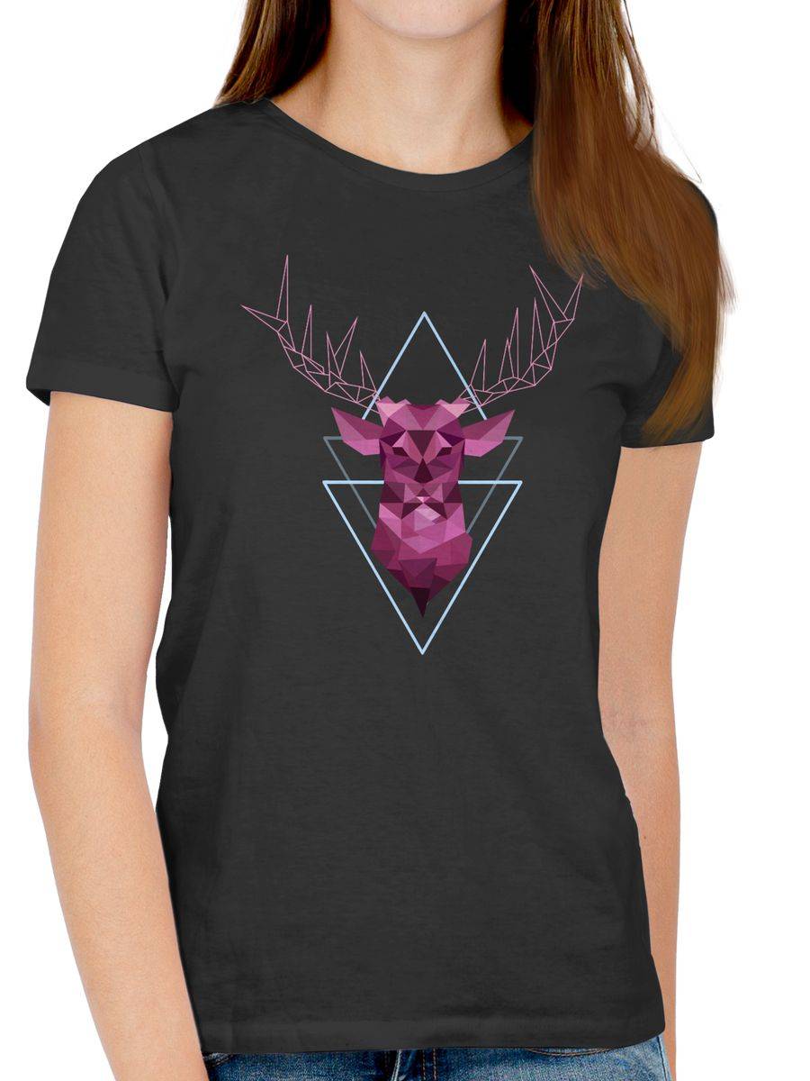 Shirtracer Hirsch Geometrisch Shirts & Mehr Shirtracer Top Angebot