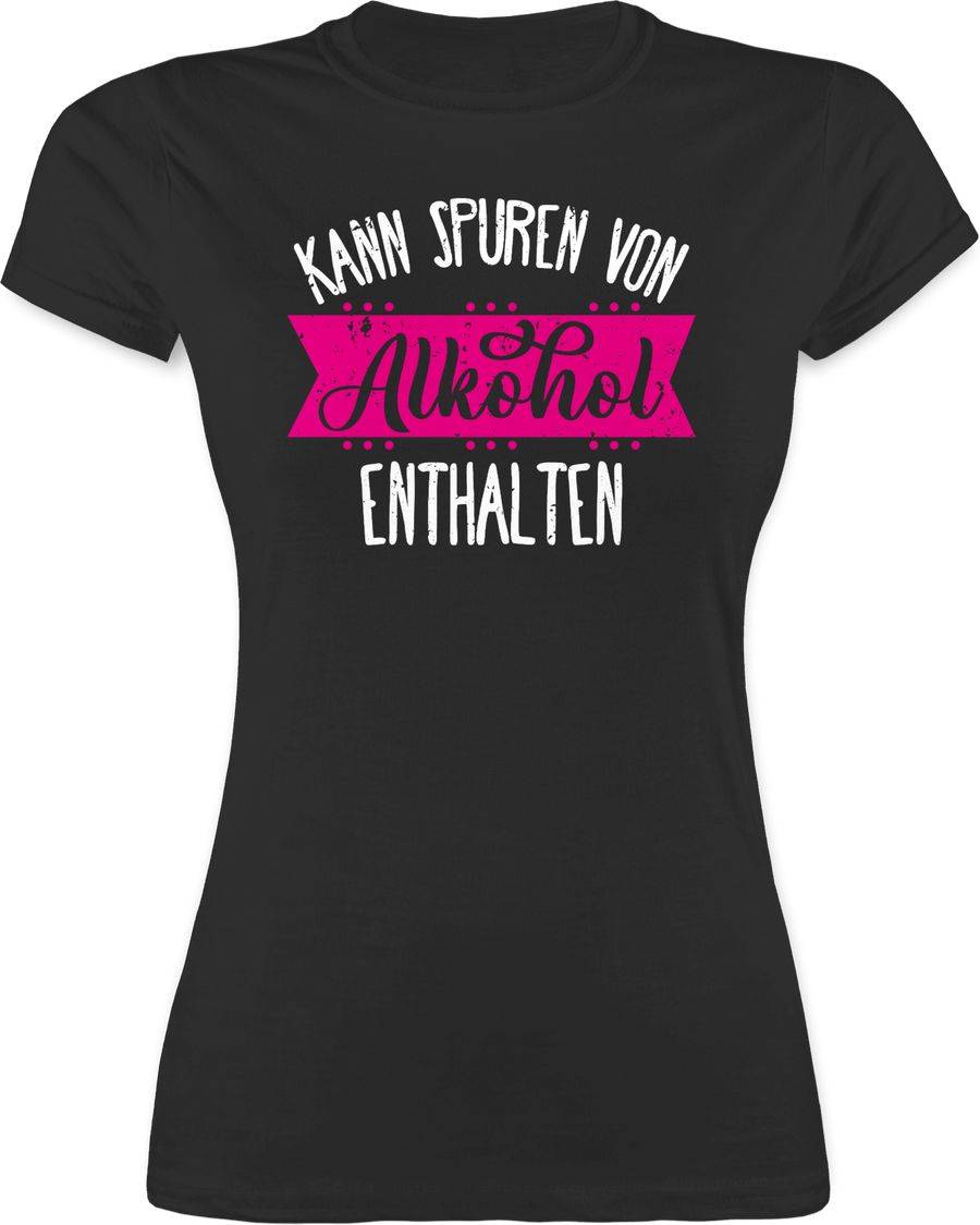 Shirtracer Kann Spuren von Alkohol enthalten - Vintage weiß/fuchsia: Tshirt Rucksack Shirtracer