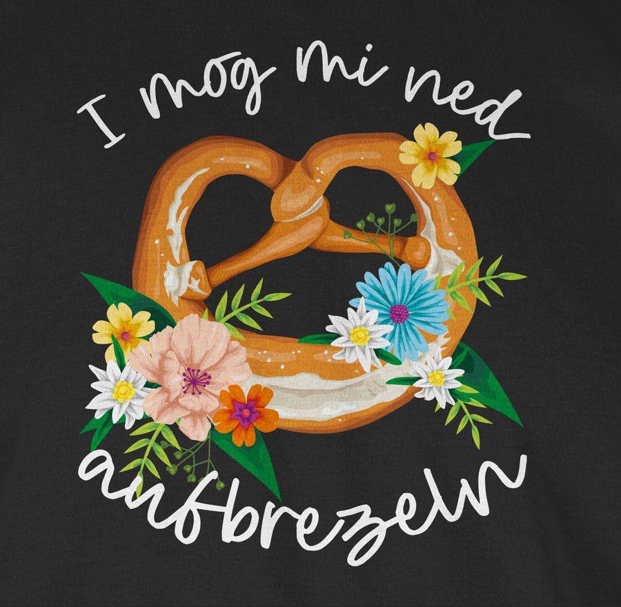 Shirtracer I mog mi ned aufbrezeln! - weiß: T-Shirt Turnbeutel Shirtracer Saisonale Angebote