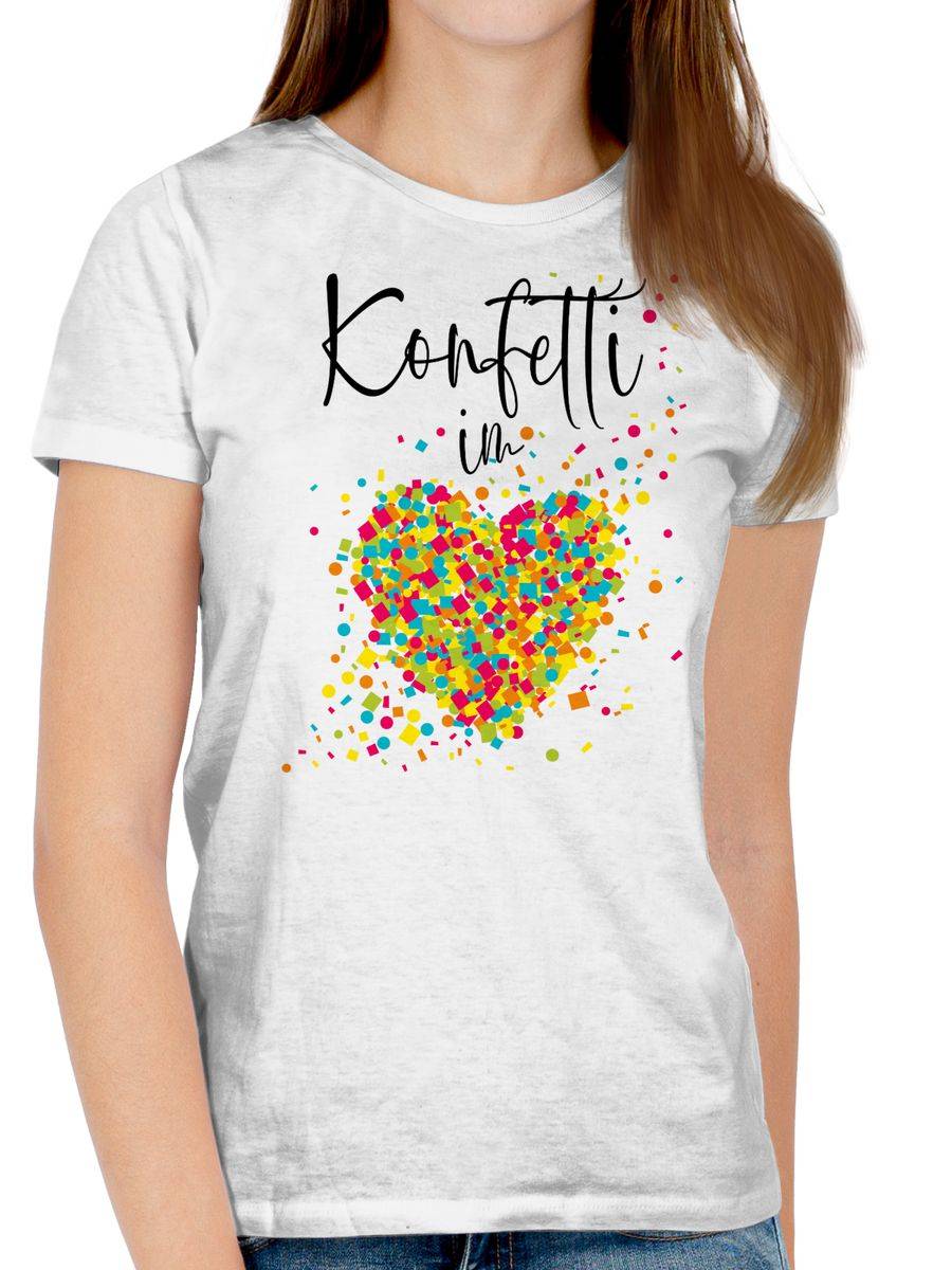 Shirtracer Konfetti im Herzen Kalligrafie - schwarz Shirts & Mehr Shirtracer Kauf eins, bekomm eins gratis