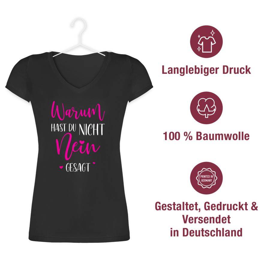 Shirtracer Warum hast du nicht NEIN gesagt: Tshirt Turnbeutel Shirtracer Riesige Ersparnisse
