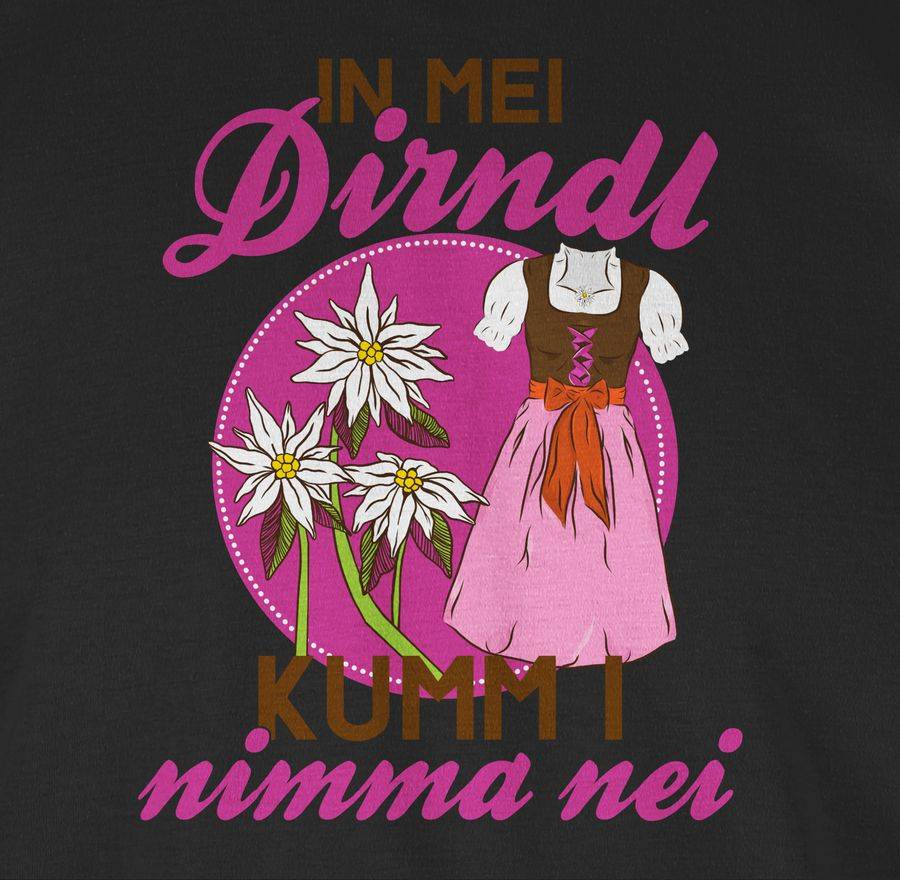 Shirtracer In mei Dirndl kumm I nimma nei - braun fuchsia Shirts & Mehr Shirtracer Letzte 2 Tage