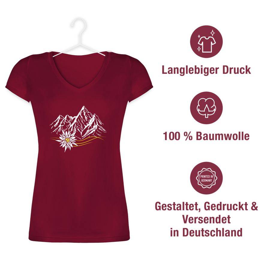Shirtracer Edelweiß Berge Wandern Wanderlust Berg ruft Alpen: T-Shirt Gym Bag Shirtracer Riesige Rabatte