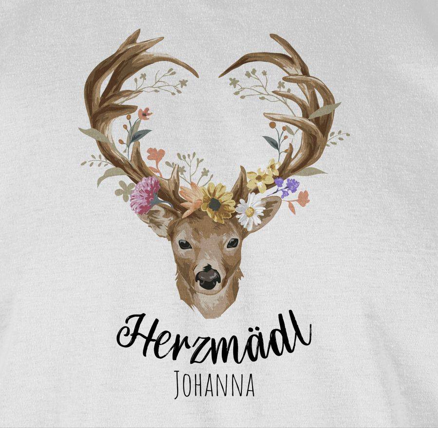 Shirtracer Herzmädl Hirsch Geweih Hirschgeweih Madl Shirts & Mehr Shirtracer Kostenloser Versand international